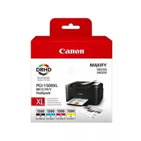   PGI-1500XLKIT Tintapatron multipack Maxify MB2350 nyomtatóhoz, CANON, b+c+m+y, 34ml+3*12ml