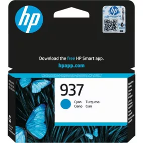   4S6W2NE Tintapatron,  Officejet Pro 9120e, 9130e nyomtatókhoz, HP 937, cián, 800 oldal