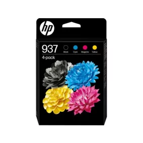   6C400NE Tintapatron multipack Officejet Pro 9120e, 9130e nyomtatókhoz, HP 937 b+c+m+y, 1250+3*800 oldal