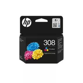   7FP20UE Tintapatron  Deskjet 2900, Envy 6110e nyomtatókhoz, HP 308, színes, 120 oldal