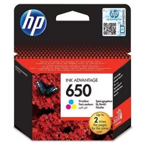   CZ102E Tintapatron Deskjet Ink Advantage 2510 sor nyomtatókhoz, HP 650, színes, 200 oldal