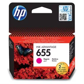   CZ111E Tintapatron Deskjet Ink Advantage 3520 sor nyomtatókhoz, HP 655, magenta, 600 oldal
