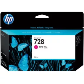   F9J66A Tintapatron DesignJet T730, T830 nyomtatókhoz, HP 728, magenta, 130 ml