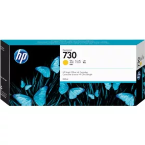   P2V70A XL Tintapatron DesignJet T1600, T1700, T2600 nyomtatókhoz, HP 730, sárga, 300 ml