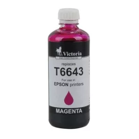   T66434 Tinta, L100, 200mfp nyomtatókhoz, VICTORIA TECHNOLOGY, magenta, 100ml