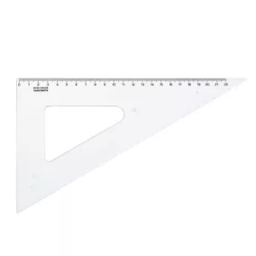 Háromszög vonalzó, műanyag, 60 °, 22 cm, KOH-I-NOOR