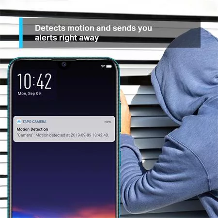 Biztonsági kamera, Wi-Fi vezeték nélküli, beltéri, éjjellátó, TP-LINK "Tapo C200"