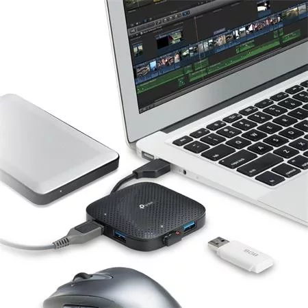 USB elosztó-HUB, 4 port, USB 3.0, TP-LINK "UH400"
