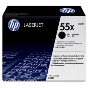   CE255X Lézertoner LaserJet P3015 nyomtatóhoz, HP 55X, fekete, 12,5k
