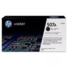   CE400A Lézertoner LaserJet M551 nyomtatóhoz, HP 507A, fekete, 5,5k