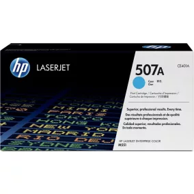   CE401A Lézertoner LaserJet M551 nyomtatóhoz, HP 507A, cián, 6k