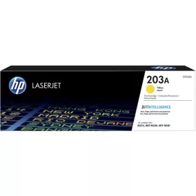   CF542A Lézertoner HP ColorLaserJet Pro MFP M280nw, MFP M281fdn, MFP M281fdw nyomtatókhoz, HP 203A, sárga, 1,3k