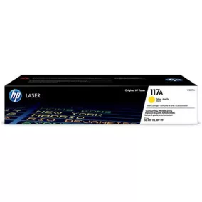   W2072A Lézertoner Color Laser 150, MFP178, MFP179 nyomtatókhoz, HP 117A, sárga, 0,7k