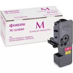   TK5240 Lézertoner M5526CDN, 5526CDW, P5026CDN, 5026CDW nyomtatókhoz, KYOCERA, magenta, 3k