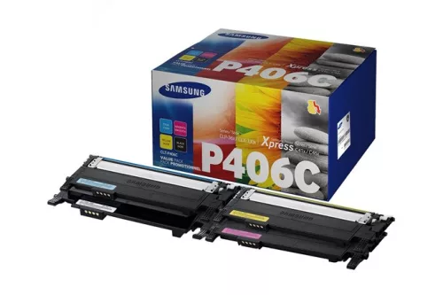 CLT-P404C Lézertoner multipack SL C430W, SL C480W nyomtatókhoz, SAMSUNG, b+c+m+y 1,5k + 3x1k