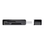   Kártyaolvasó, SD + MicroSD kártyához, USB 3.2 gen1, "TRUST Nanga", fekete
