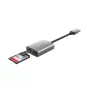   Kártyaolvasó, SD + MicroSD kártyához, USB 3.2 gen1, "TRUST Dalyx", ezüst