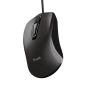 Egér, vezetékes, optikai, TRUST, fekete