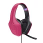   Fejhallgató, mikrofonnal, gaming, TRUST "GXT415 Zirox", rózsaszín