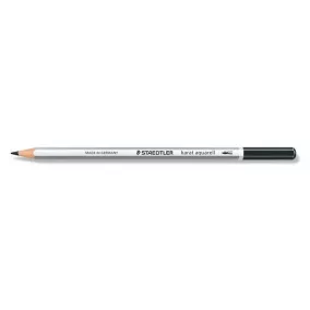  Akvarell ceruza, hatszögletű, STAEDTLER "Karat® aquarell 125", fekete