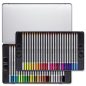   Akvarell ceruza készlet, hatszögletű, fém doboz, STAEDTLER "Karat® aquarell 125", 48 különböző szín