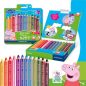   Színes ceruza készlet, hatszögletű, jumbo, STAEDTLER „Noris® junior 140", Peppa malac, 12 szín