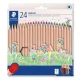 Színes ceruza készlet, hatszögletű, STAEDTLER "Noris® natural 143N", 24 szín