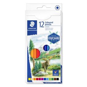   Színes ceruza készlet, hatszögletű, STAEDTLER "146C", 12 különböző szín