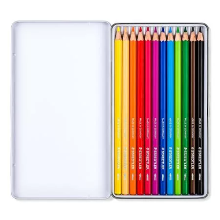 Színes ceruza készlet, hatszögletű, STAEDTLER® "metallic 146M", 12 különböző metál szín