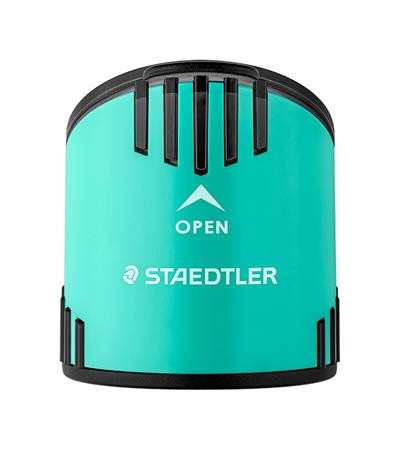 Grafitceruza készlet, hegyezővel, radírral, HB, STAEDTLER "Norix® 181", zöld