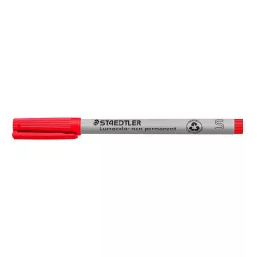   Alkoholmentes marker, OHP, 0,4 mm, STAEDTLER "Lumocolor® 311 S", piros