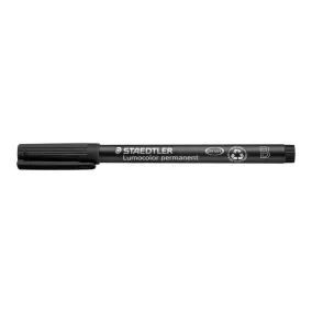   Alkoholos marker, OHP, 1-2,5 mm, STAEDTLER "Lumocolor® 314 B", fekete