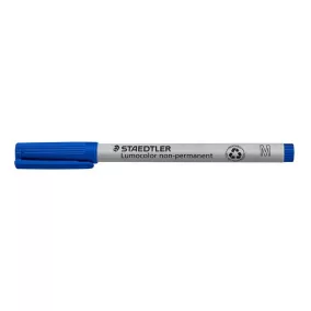   Alkoholmentes marker, OHP, 1 mm, STAEDTLER "Lumocolor® 315 M", kék