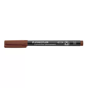   Alkoholos marker, OHP, 1 mm, STAEDTLER "Lumocolor® 317 M", barna