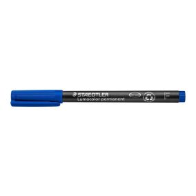   Alkoholos marker, OHP, 0,6 mm, STAEDTLER "Lumocolor® 318 F", kék