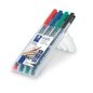   Alkoholos marker készlet, OHP, 0,6 mm, STAEDTLER "Lumocolor® 318 F", 4 különböző szín