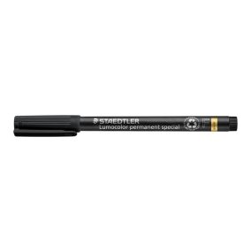   Alkoholos marker, 0,6 mm, STAEDTLER "Lumocolor® special 319 F", fekete