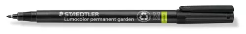Alkoholos marker, 1 mm, kúpos, STAEDTLER "Lumocolor® garden 319 GM", fekete