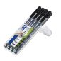  Alkoholos marker készlet, OHP, STAEDTLER "Lumocolor® 31", 4 különböző vonalvastagság, fekete
