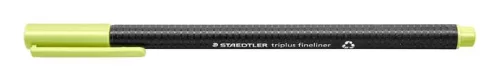 Tűfilc, 0,3 mm, STAEDTLER "Triplus 334", limezöld