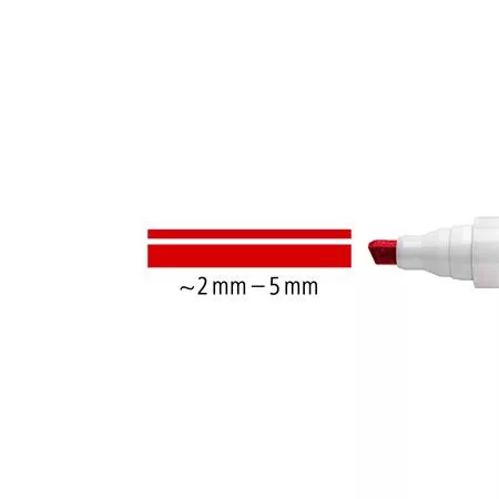 Táblamarker, 2-5 mm, vágott, STAEDTLER "Lumocolor® 351 B", piros