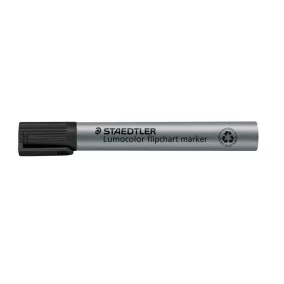   Flipchart marker, 2 mm, kúpos, STAEDTLER "Lumocolor 356", fekete