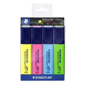   Szövegkiemelő készlet, 1-5 mm, STAEDTLER "Textsurfer Classic 364", 4 különböző szín