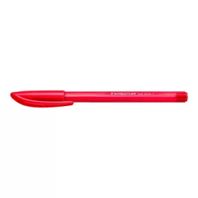   Golyóstoll, 0,3 mm, kupakos, STAEDTLER "Ball 432", piros