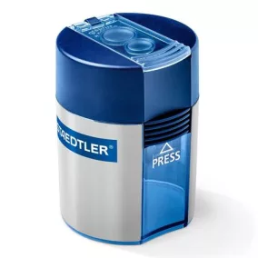   Hegyező, kétlyukú, tartályos, STAEDTLER "512", kék
