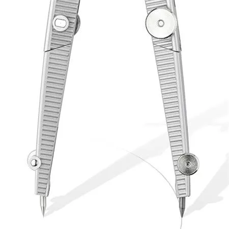 Körző készlet, precíziós, 4 darabos, STAEDTLER "Noris 550 02"