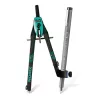 Körző készlet, precíziós, 3 darabos, STAEDTLER "Norix® 555", zöld
