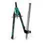   Körző készlet, precíziós, 3 darabos, STAEDTLER "Norix® 555", zöld