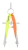Körző készlet, precíziós, 2 darabos, STAEDTLER "Mars Comfort 556", neon sárga/narancs