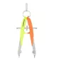   Körző készlet, precíziós, 2 darabos, STAEDTLER "Mars Comfort 556", neon sárga/narancs